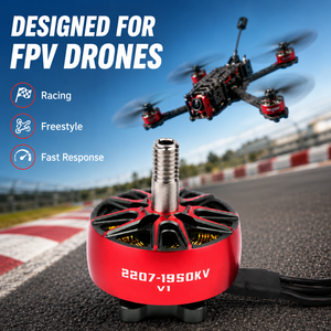 Motor sin Escobillas 2207 1950KV V1 FPV de Alto Empuje para Drones de Carreras y Cuadricópteros Freestyle - Product Image 4