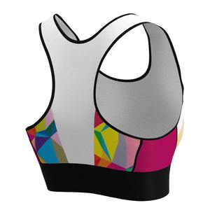 Sujetador deportivo sencillo para gimnasio para mujer, 92% de nailon 8%, Spandex, que absorbe la humedad, transpirable, de talla grande, Top corto ligero para entrenamiento frontal - Product Image 5