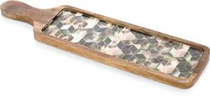 Juego de Utensilios de Cocina de Madera con Diseño de Naturaleza Muerta, Bandeja Charpai, Tabla de Madera, Rodillo, Plato para Servir, para Bodas, Diwali, Decoración del Hogar - Product Image 4