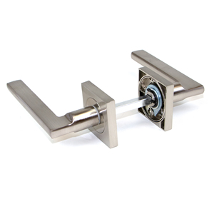 Set di porte e finestre in alluminio e Zamak satinato 5 Perth e maniglie per finestre con rosetta 50x50mm per porte interne - Product Image 4
