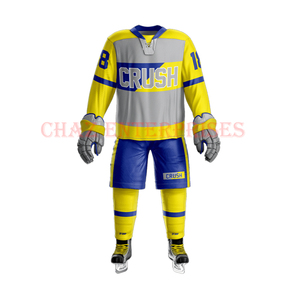 Camiseta de hockey sobre hielo personalizada OEM de alta calidad, conjunto de ropa deportiva de equipo para adultos, uniforme de hockey sobre hielo de estilo, precio al por mayor - Product Image 4