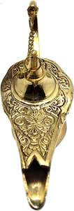 Brass Chirag <b>Lamp</b> with Golden Finished <b>Nautical</b> Style Hand Crafted Eco-Friendly Religious Home Decor - Product Image 5