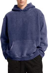 Venta al por mayor de manga larga Puffer sudaderas con capucha forradas de la calle de moda OEM ODM de talla grande pulóver Anti-Shrink caliente - Product Image 3