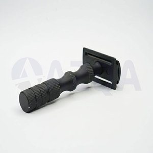 Matte Black Eco-Friendly Stainless Steel Double Edge Safety Razor Home Use Salon Professional Reusable Precise Daily Grooming - Product Image 3