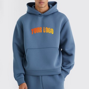 เสื้อฮู้ดแบบสวมหัวมีฮู้ดแบบหนาสำหรับผู้ชายเสื้อผ้าฤดูหนาวแบบห้อยไหล่สไตล์สตรีทย้อนยุคอเมริกันสำหรับผู้ชาย - Product Image 4