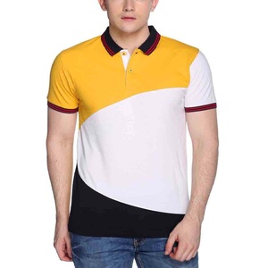 Camiseta a rayas de alta calidad para hombre, Camiseta deportiva con logotipo personalizado, camisetas de talla grande 100% de algodón, polo original - Product Image 1
