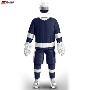 Combinaison de hockey unisexe rose de haute qualité, vêtements de sport personnalisés, logo brodé OEM, vêtements de hockey sur glace personnalisés - Product Image 2