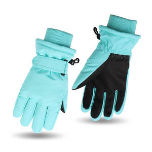 Gants de ski en cuir de haute qualité pour hommes et femmes imperméables et coupe-vent Sports d'hiver Mitten Snowboard Wholesale - Product Image 4