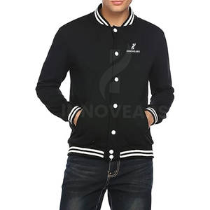 Blouson universitaire d'hiver pour homme, tendance, avec logo personnalisé et tissu polaire, faible MOQ - Product Image 3