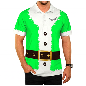 Débardeur tricoté décontracté pour homme, motif Père Noël, rouge et blanc, boutonné sur le devant - Product Image 4