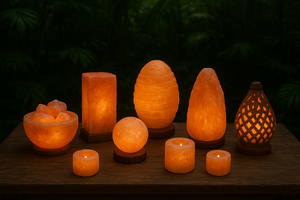 โคมไฟหินเกลือหิมาลัยธรรมชาติแบบดั้งเดิมโคมไฟคริสตัลเรืองแสงสำหรับตกแต่งและบำบัดเหมาะสำหรับการทำสมาธิและใช้ในชีวิตประจำวัน - Product Image 3