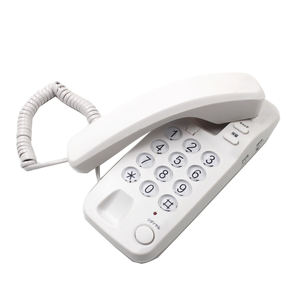 Téléphone mural mince téléphone fixe filaire compact adapté à la cuisine à domicile, au bureau et aux petits espaces - Product Image 1