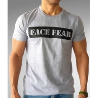 T-shirts en jersey personnalisés unisexes avec logo sérigraphié, écologiques, à bordures contrastées, en coton/polyester, vente en gros promotionnelle