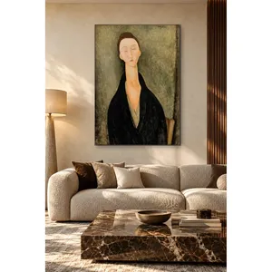 Fida Modigliani Lunia Czechowska avec col long, impression sur toile - Product Image 5