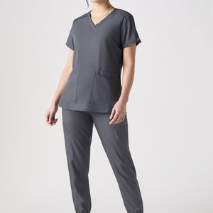 Beauté Spa Salon Uniforme Haute Qualité Solide Couleur Bas quantité minimale de commande Confortable Salon Uniformes Nouveau Design - Product Image 4