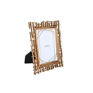 Premium Designer Golden Floral Photo Frame Perfect For <b>Tabletop</b> Or Wall <b>Display</b> Adding Glamorous Elegance - Product Image 6