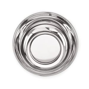 Bol rond en acier inoxydable de qualité alimentaire de haute qualité pour une utilisation sûre et durable dans la cuisine, idéal pour mélanger et conserver les aliments - Product Image 1