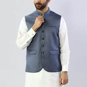 Chaleco de lona de color sólido de fabricante profesional para hombre, ropa exterior para bodas, gran oferta a precio barato - Product Image 3