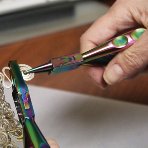 Alicates para doblar alambre recubierto de Color titanio con cortador, alicates para hacer joyas de acero inoxidable para abalorios, alicates para joyería - Product Image 5