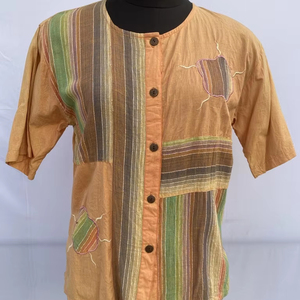 Túnica Floral de alta calidad de manga corta de la cintura de impresión personalizada vestido largo nuevo personalizado al por mayor tamaño de manga corta de las mujeres - Product Image 1