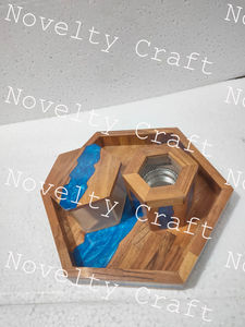 Epoxy Resin with Wood Customize <b>Incense</b> bakhoor <b>Burner</b> with tray and acrylic box for Return Gifts from Manufacturing Company - Product Image 3