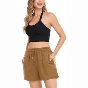 Personalizar Casual Jogger en blanco pantalones cortos de algodón Fitness señoras corto gimnasio Biker verano Pantalones cortos de las mujeres - Product Image 1