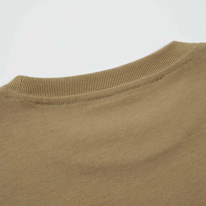 T-shirt pour homme en polyester/coton respirant, 120 grammes, 100% polyester, coupe régulière, poids lourd, uni, décontracté, tricoté, vente en gros, personnalisable - Product Image 4