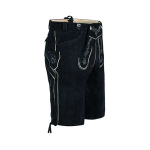 Short en cuir bavarois OEM 100% Daim Lederhosen pour hommes Costume brun traditionnel Oktoberfest - Product Image 3