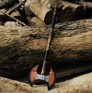 Hacha de Doble Cabeza de Acero con Alto Contenido de Carbono para Camping, Diseño Nuevo y de Alta Calidad, con Funda de Cuero Fino, en Venta - Product Image 4