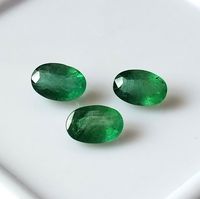 Esmeralda Natural de Zambia, Talla Ovalada Excelente Facetada, Piedra Preciosa Suelta de 6x4 mm, Piedras de Esmeralda Talladas para Joyería al por Mayor