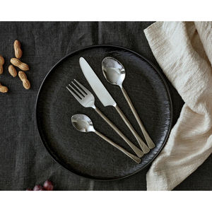 El juego de cubiertos de plata más popular para restaurantes para servir comida para fiestas de bodas, cubiertos que incluyen cuchara, tenedor, cuchillo, precio bajo - Product Image 1