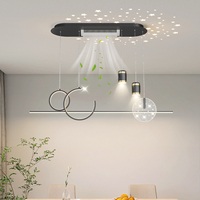 Ventilateur de Plafond Moderne Nouveau à Spectre Complet Protection des Yeux Sans Pales avec Lumière pour Salon