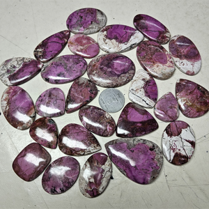 หินอัญมณีแคลไซต์โคบอลต์เกรดสูงหินทรงไข่สีฟ้าและชมพูโคบอลต์ตามธรรมชาติความต้องการสูงสำหรับเครื่องประดับขายส่งจำนวนมาก - Product Image 1