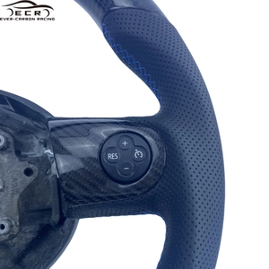 Volante de fibra de carbono de fondo plano a <span class=keywords><strong>precio</strong></span> de fábrica ECR para BMW <span class=keywords><strong>Mini</strong></span> <span class=keywords><strong>Cooper</strong></span> F56 Racing Ever-Carbon - Product Image 3