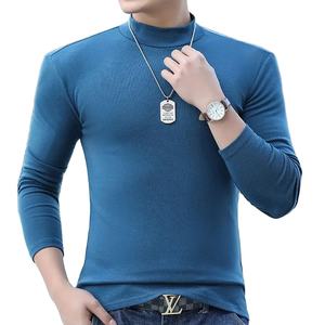 เสื้อเชิ้ตผู้ชายแฟชั่น คอสูง แขนยาว ไซส์ใหญ่ สำหรับฤดูใบไม้ร่วงและฤดูหนาว เนื้อผ้าอุ่นสบาย เหมาะสำหรับใส่เป็นเสื้อตัวใน สไตล์ทันสมัย - Product Image 5