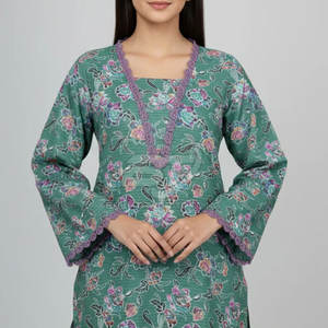 Ensemble shalwar kameez pakistanais pour femmes, kurta en coton, pyjama, tenue traditionnelle pakistanaise, sur mesure - Product Image 5