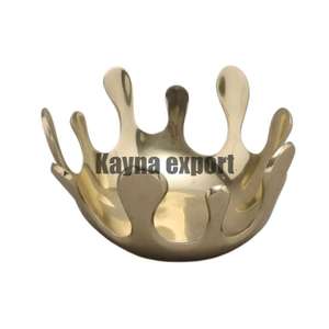 Recién llegado, Metal cuenco de chapado en oro, frutas, dátiles, nueces y Chocolate, vajilla de mesa, cuenco de Metal, decoración de Hotel para el hogar - Product Image 6