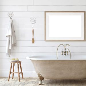 Ganchos para abrigos de madera desgastados blancos vintage ganchos de pared de granja en forma de flor para ropa llave toalla o bolsa rieles decorativos - Product Image 2