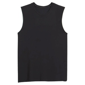 Camiseta de algodón sin mangas para hombre, camiseta sin mangas de algodón con logotipo personalizado de alta calidad, estilo Atlético informal, técnica lavada de punto de Color sólido para verano - Product Image 1