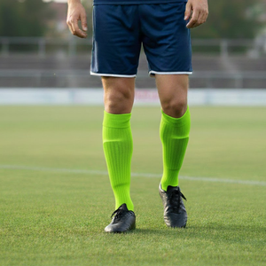 Custom Logo Solid Neon Green Knee High Athletic <b>Socks</b> Wholesale Team Uniform Soccer <b>socks</b> - Product Image 3