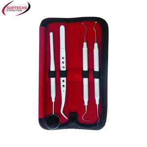 Kit d'examen dentaire de base certifié CE, ensemble de diagnostic dentaire manuel, classe III, réutilisable, garantie 1 an - Product Image 2