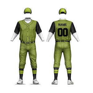 Uniformes de softball à sublimation pour équipe de jeunes maillots et shorts haut uniformes de baseball personnalisés vêtements de sport à manches courtes couleur unie - Product Image 4