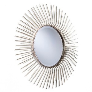 Well Selling Iron Mirror Art Irregular Circular Living Room <b>Metal</b> <b>Frame</b> Wall Mirror Decor Christmas Vintage Luxury Space Casual - Product Image 3