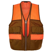 100% algodón importado Upland Field Bird Hunting Vest Front Shell Holders acolchado Shooting Upland Vest