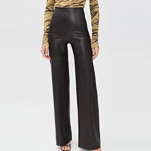 Pantalons en cuir pour femmes, vente en gros OEM, respirants, mi-plats, confortables, hiver, best-seller, derniers modèles en vente - Product Image 2