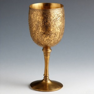 MessiahGlass Eternal Faith Cáliz de comunión Chapado en plata Copa de vino religiosa ornamentada PARA LA Santa Misa y las ceremonias sagradas - Product Image 1