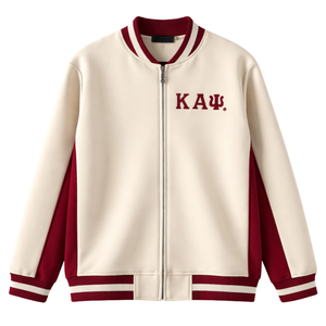 Kappa Alpha Psi Kream-Air Tech <b>Fleece</b> Warm Up Jacket Greek Fraternity Athletic Premium Outerwear - Product Image 3