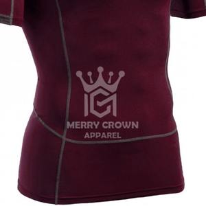 Camisetas de compresión de manga larga personalizadas de la mejor calidad, ropa informal de secado rápido, protector contra sarpullido con patrón sólido, venta al por mayor - Product Image 3