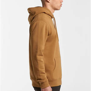 Sudadera con capucha para hombre con logotipo liso marrón claro Sudadera con capucha venta al por mayor para hombre Casual liso hombres moda estilo invierno sudaderas con capucha sudadera - Product Image 2