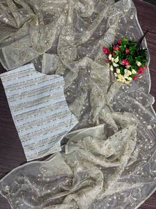 LANCEMENT DE NOUVEAUX SAREES DE TRAVAIL DE BRODERIE LOURDE AVEC CHEMISIER FANTAISIE - Product Image 2